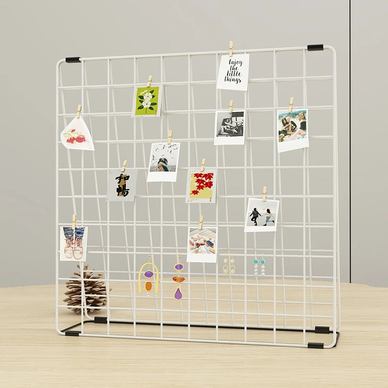 幼儿园作品展示架美工饰品大号耳环挂架摆摊办公室桌上照片装饰架