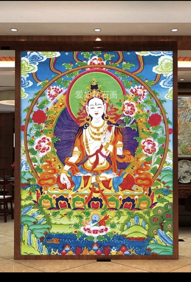 钻石画白度母满贴68×88