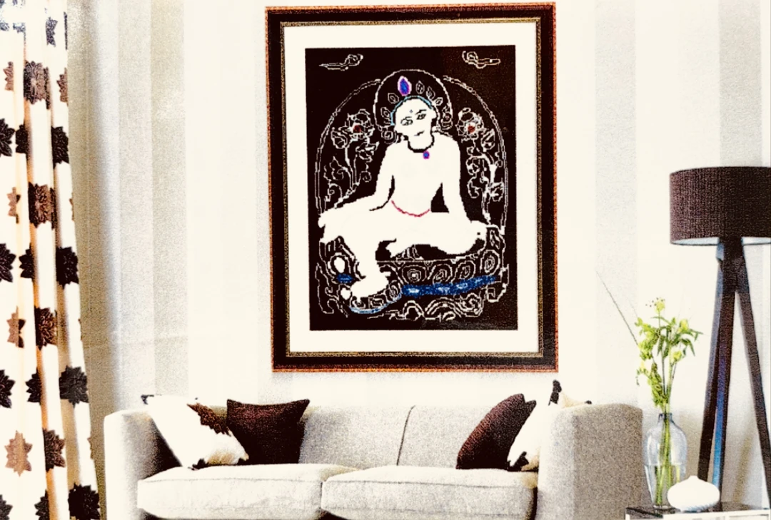 珍珠佛像 钻石画 58×76