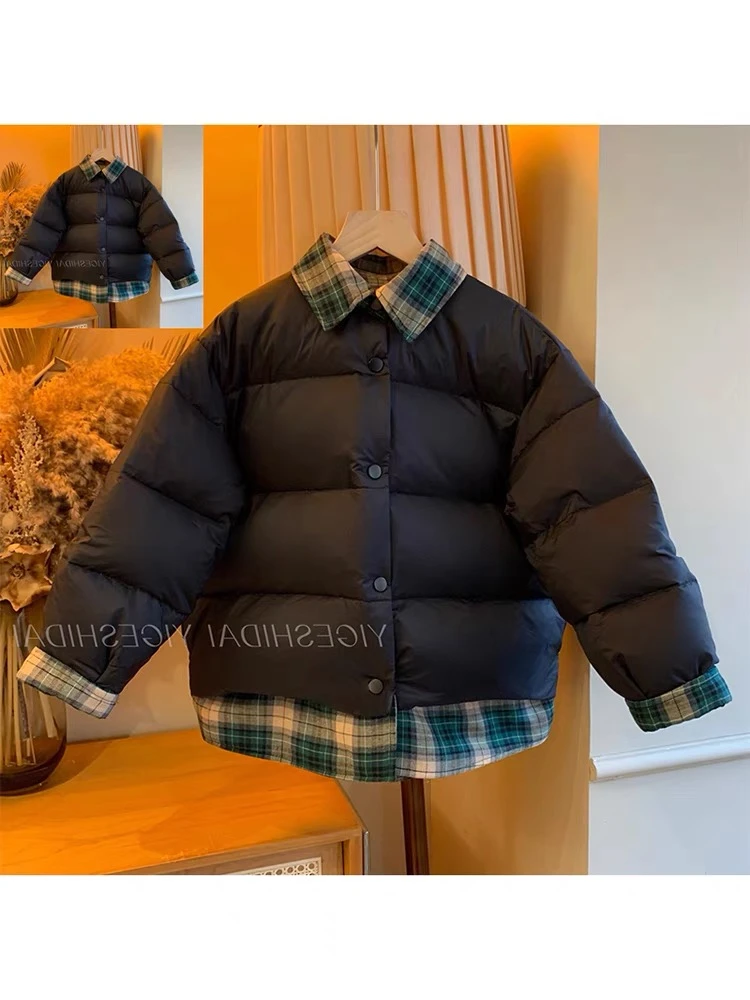 棉衣儿童保暖冬装2023新款中大童棉服儿童洋子宽松外套