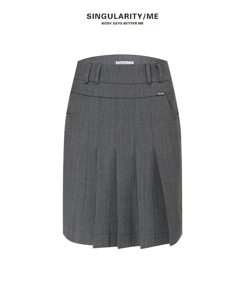 Singularity Me 9153 前褶百褶短裙