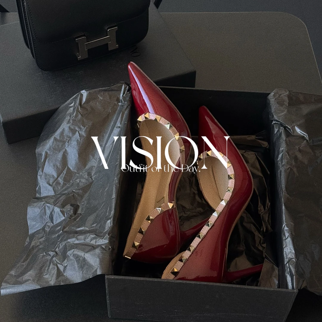 Singularity Me 11S 8384 御姐风气场铆钉尖头浅口细跟高跟鞋