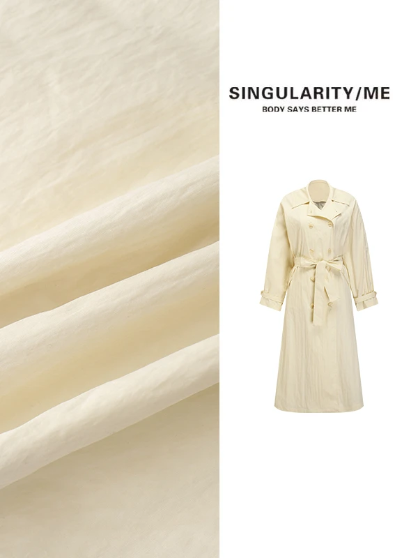 Singularity Me 8S 6629 【白露落霜】经典休闲宽松长款风衣外套