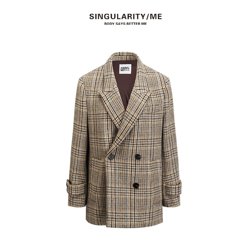 【SINGULARITY ME 】1014 英伦风气质复古格纹西装