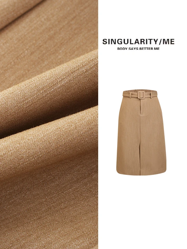 Singularity Me 7S 10036 【恰好时光】通勤气质百搭高腰半身裙