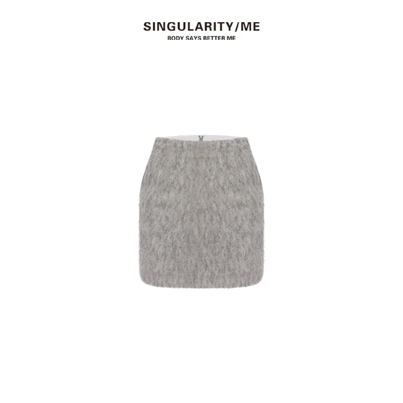Singularity Me 1025 格蕾系列～毛呢A字版气质短裙