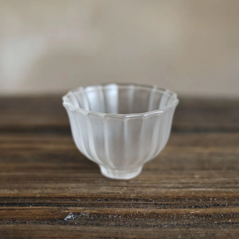 【陶珊居】 闲梦江南-心缘堂-花杯-透色50ml,68*22*46mm琉璃S0205