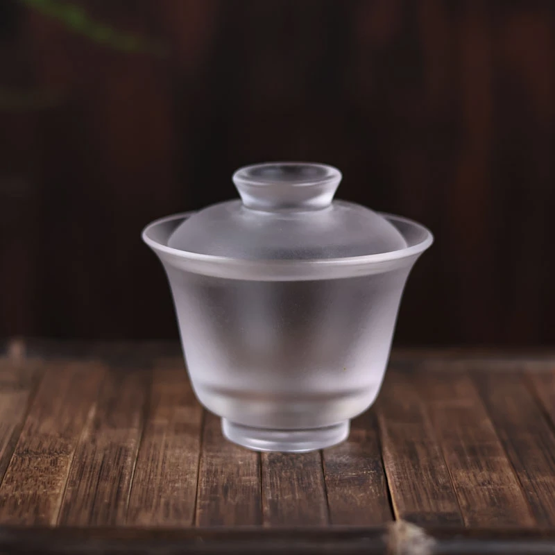 【陶珊居】心缘堂-澄明盖碗80ml，80*76mm（琉璃S0175）