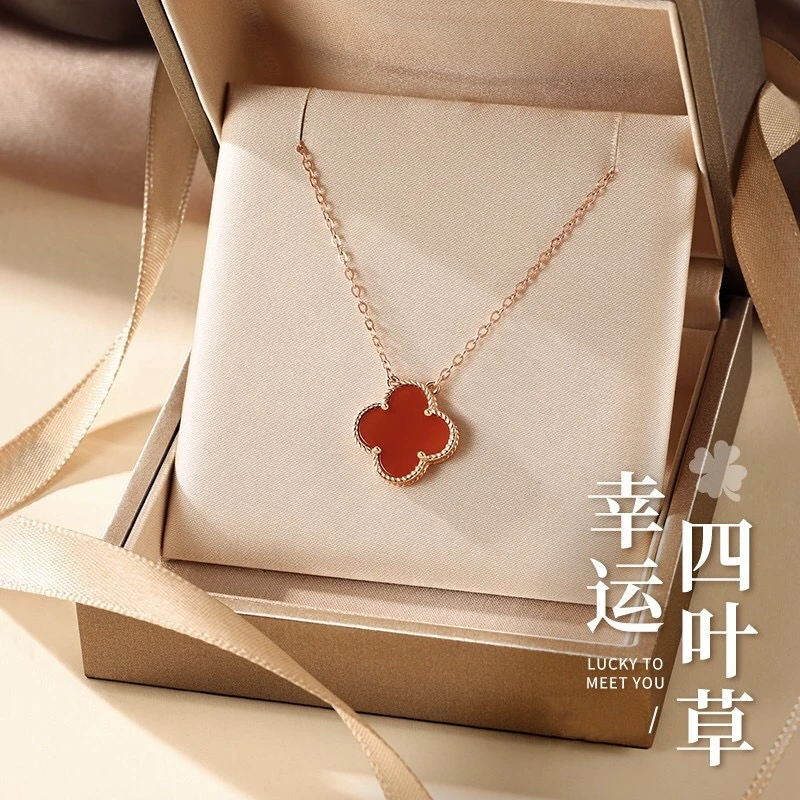 四叶草项链轻奢时尚（赠链子＋礼盒包装）气质