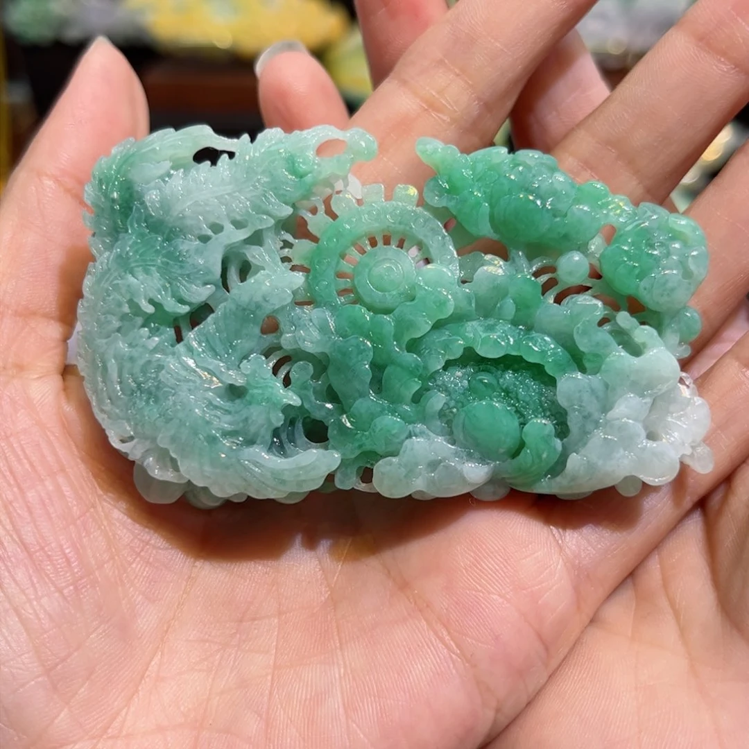 翡翠颈饰未镶嵌待编款