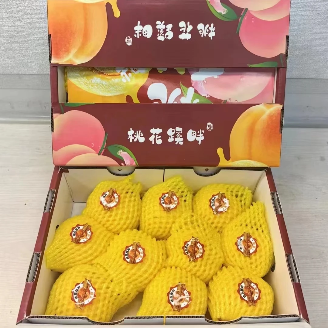 桃花蹊畔黄桃 甜度高 桃味儿浓郁 整箱8-9颗 带箱3.5斤左右