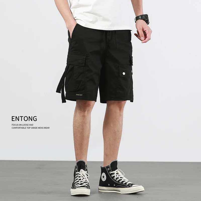工装短裤夏季新款爆款休闲宽松五分裤个性潮牌男装百搭男士中裤男