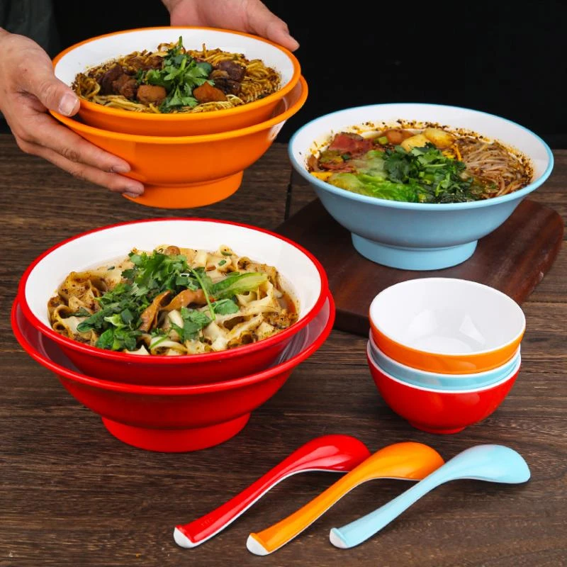 密胺面馆拉面碗商用烩面碗山西刀削面碗牛肉面碗仿瓷羊汤碗炒粉碗