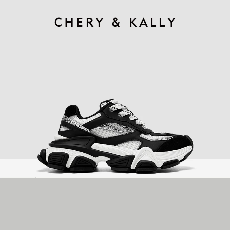 CHERY KALLY（环境探险）女士运动鞋时尚老爹鞋增高厚底961LD4005