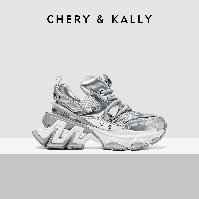 CHERY KALLY（迷境探幽）女士运动鞋时尚老爹鞋增高厚底961LD4123