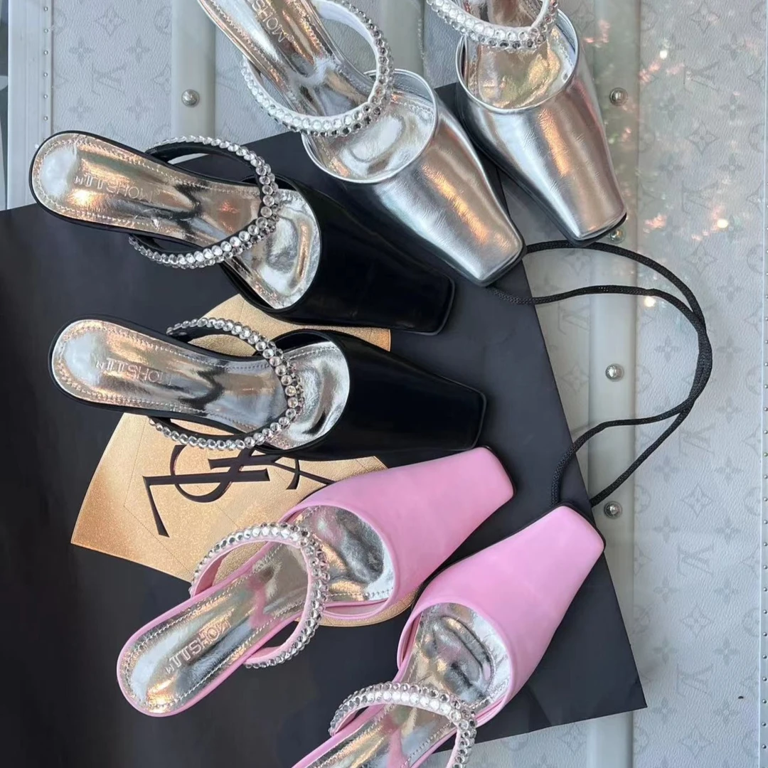 三色小方头单鞋 X2023007N【现货】