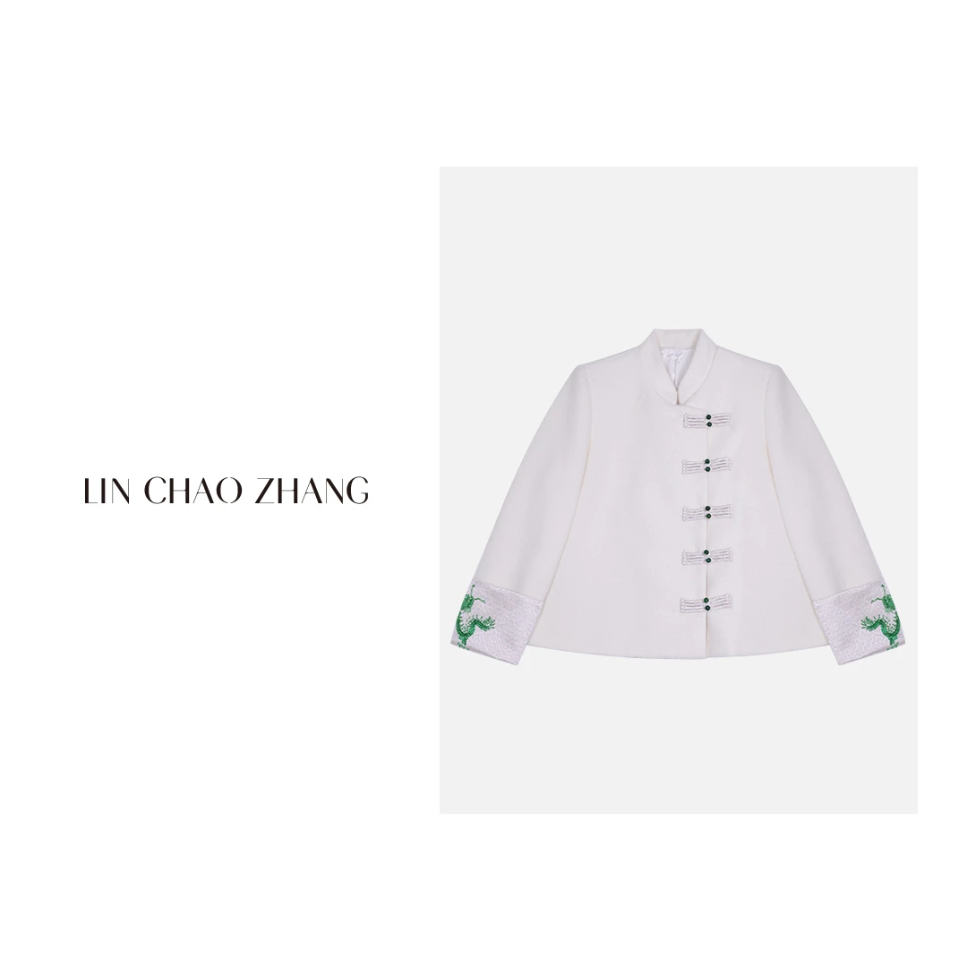 【大年初一】绵羊毛中国红拜年毛呢外套 LW240001