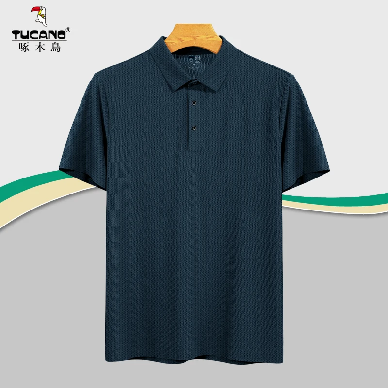 TUCANO/啄木鳥POLO衫中老年男士夏季休闲商务透气翻领宽松薄款