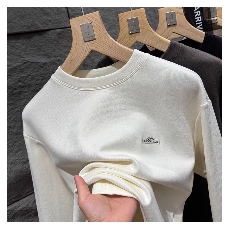 87272 # 亲肤超舒适内搭男士打底衫半高领卫衣T恤