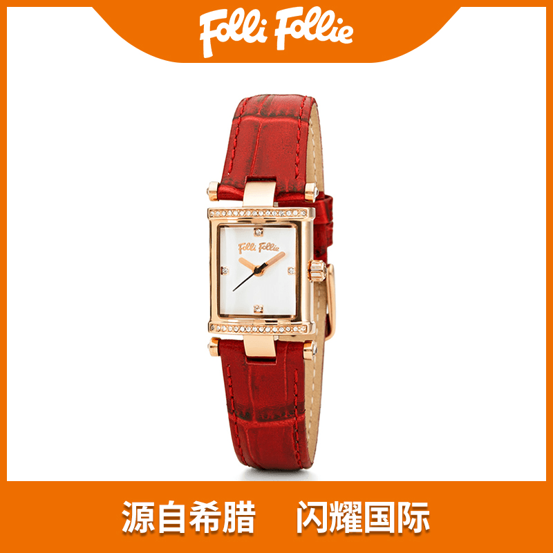 【王瑞子×follifollie】follifollie轻奢时尚刘诗诗款优雅石英手表