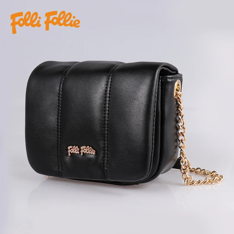 【六六中古专属】follifollie云朵包休闲软面女士单包潮流斜跨时尚