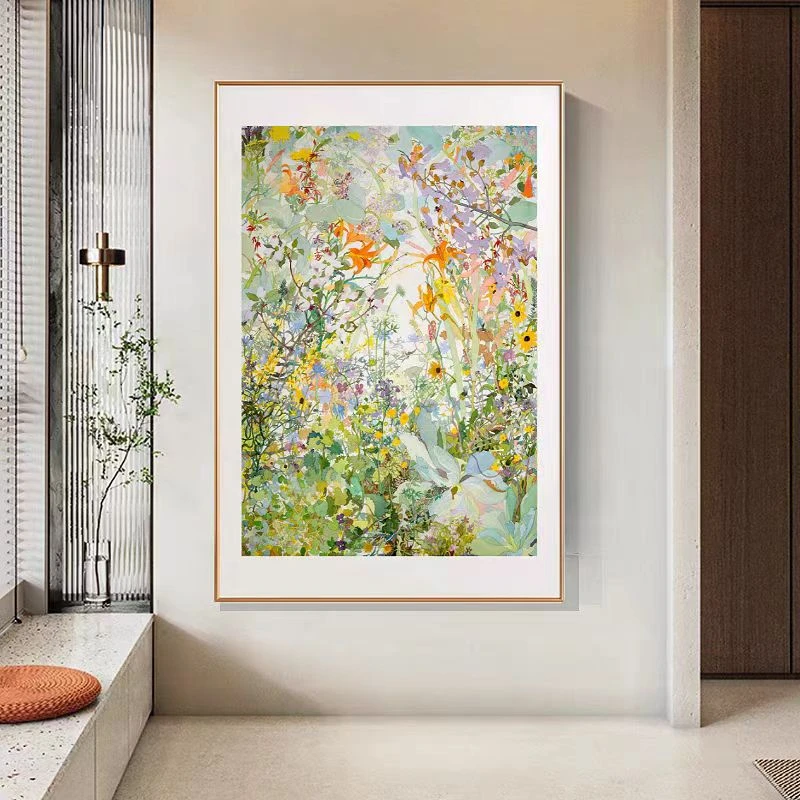 砂岩肌理绿野仙踪现代简约奶油风餐厅餐厅装饰画客厅玄关