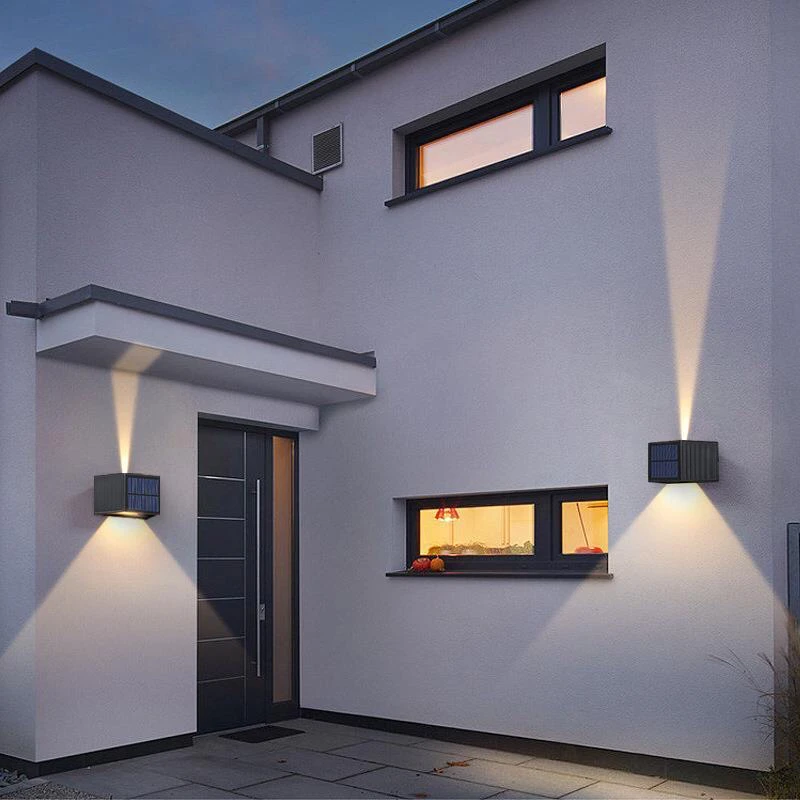 【小扬哥 推荐】太阳能壁灯户外围墙可调节亮度景观氛围灯洗墙灯