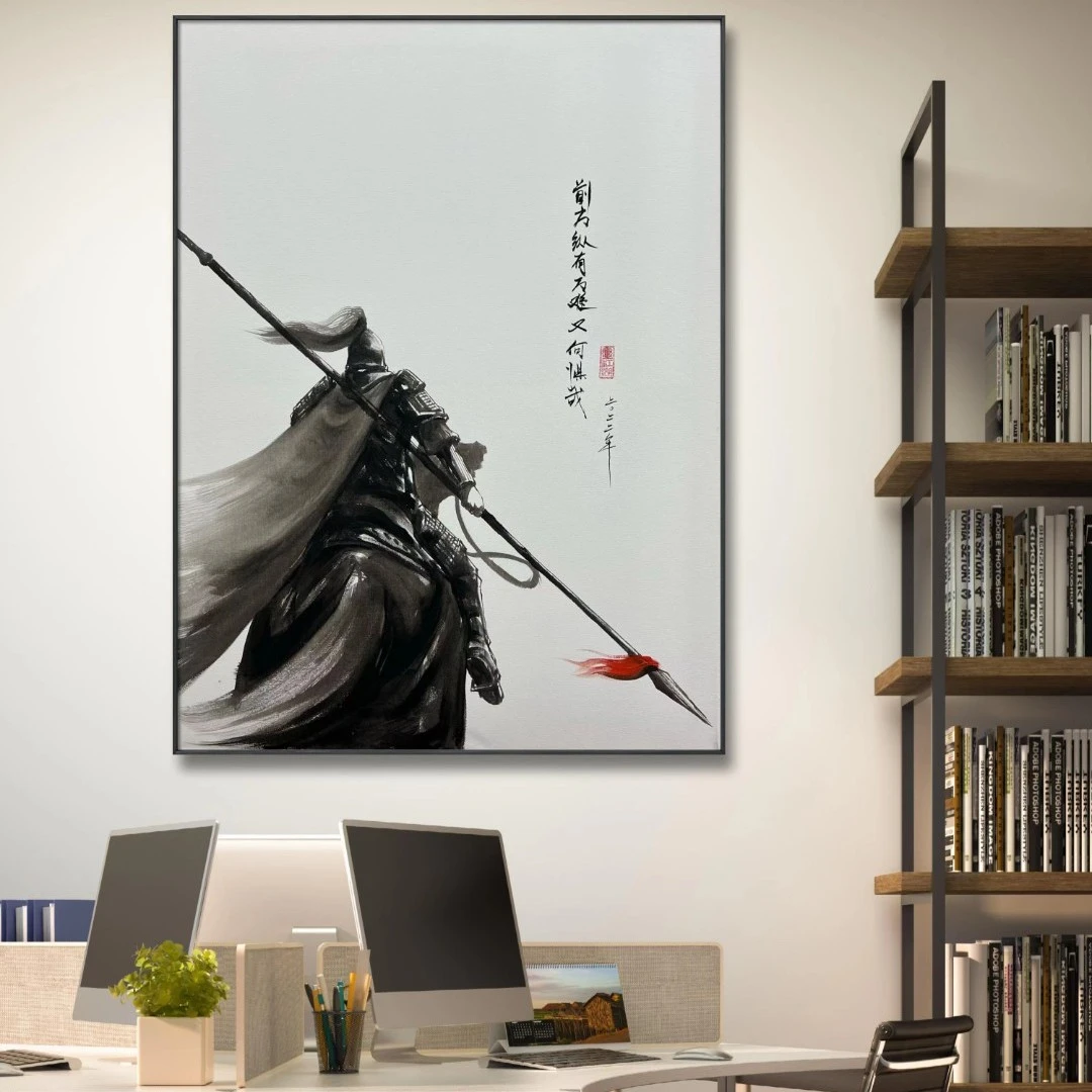 画江湖手绘作品国风新中式《无懈可击》