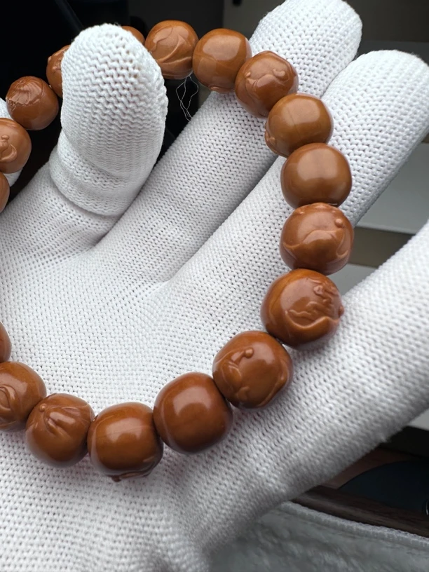 猴头雕刻 无相佛 手串 品相完美无瑕疵 尺寸10