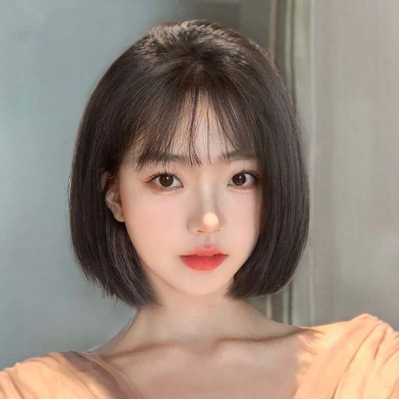 头皮女短发全头套女夏季新款时尚波波头仿真发人发蓬松减龄适合