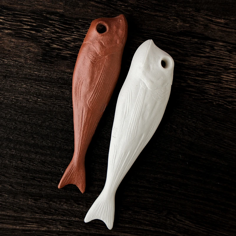 壶尔摩斯《年年有鱼》小鱼干茶宠紫砂手工摆件泡养茶玩茶道创意中式