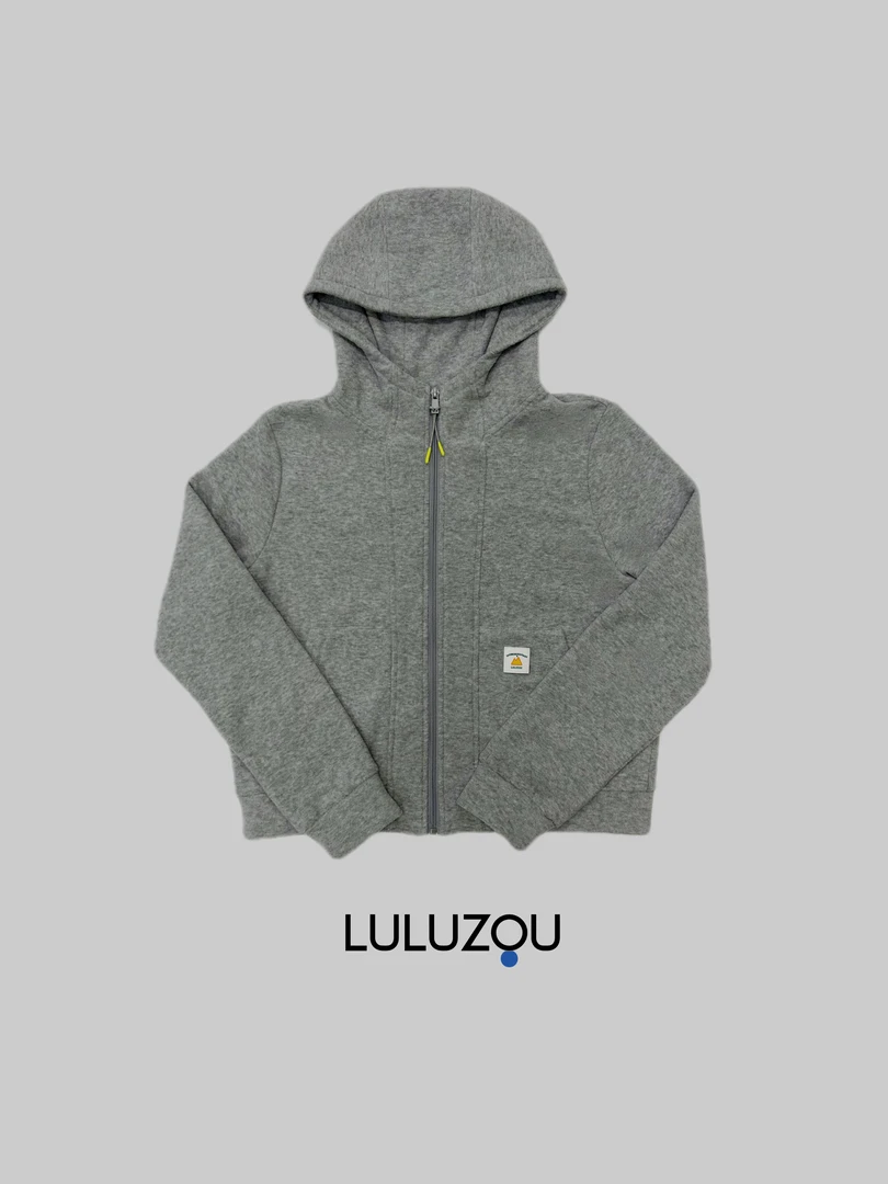 「又被要链接了！」luluzou山间经典德绒连帽拉链衫休闲加绒卫衣8566
