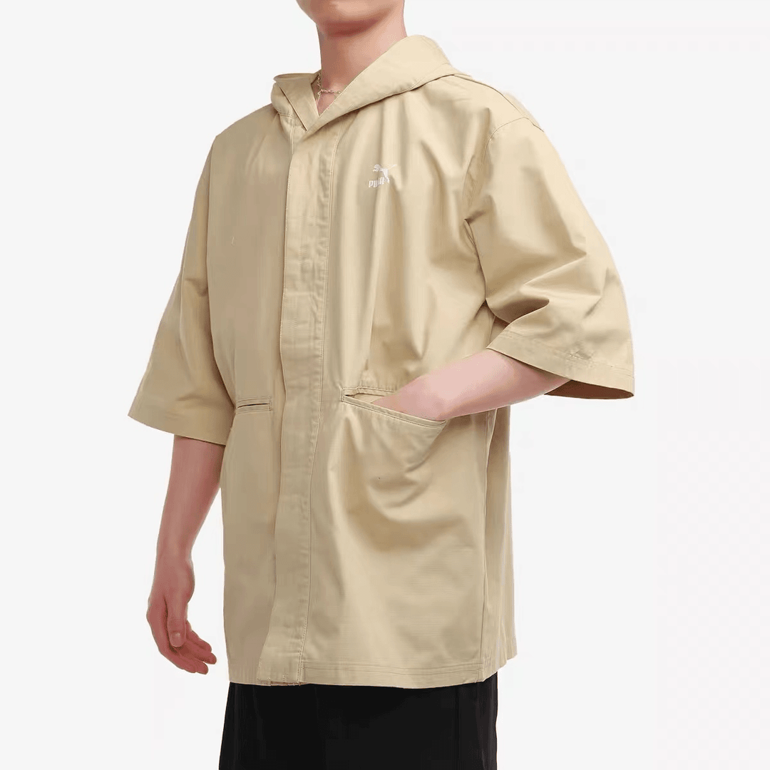 彪马【河北仓】533733-12 男款休闲时尚宽松连帽运动半袖