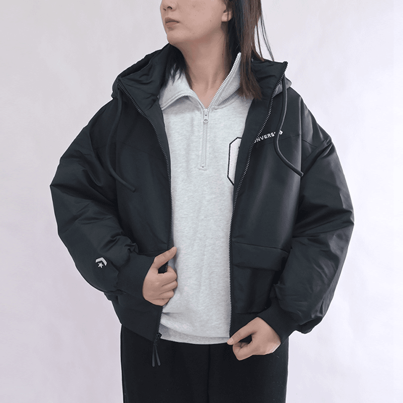 Converse匡威羽绒服冬季休闲运动连帽保暖羽绒服10025221-A01-A02