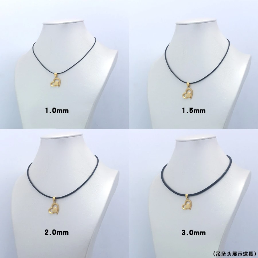 不锈钢布艺项链 锁骨链皮绳项链绳吊坠挂绳本命年饰品转运珠红绳