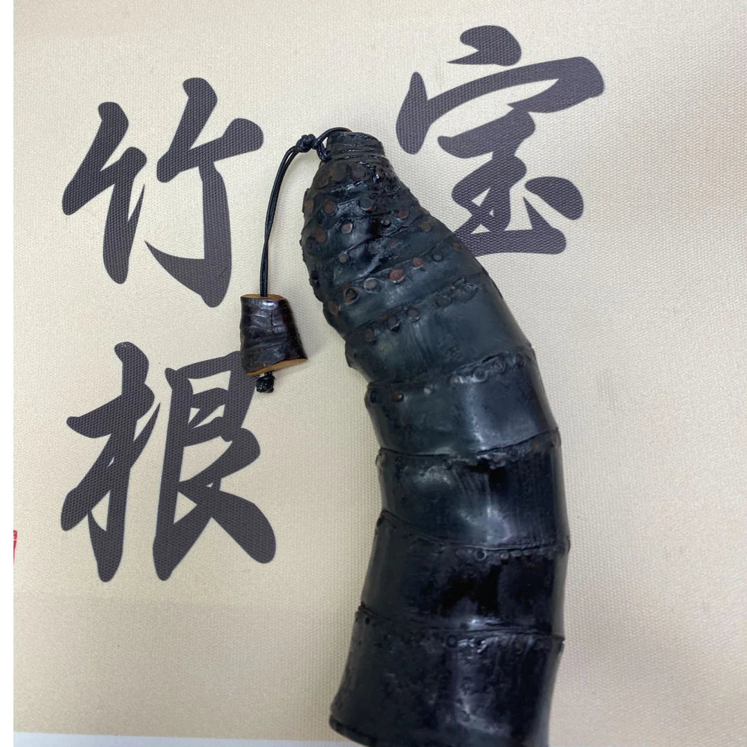 竹根手把老竹根摆件盘玩