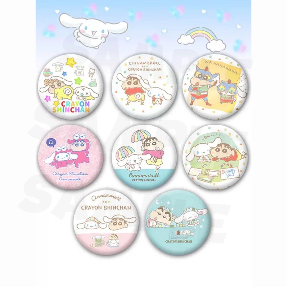 三丽鸥蜡笔小新联名徽章