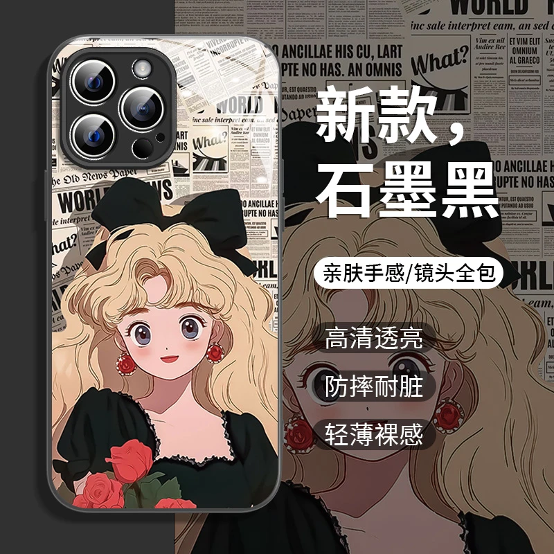 蝴蝶结公主苹果13/12华为vivo/oppo女款iphone14Promax创意手机壳