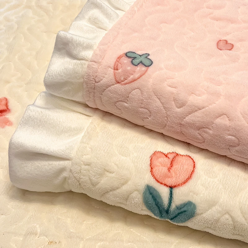 牛奶绒榻榻米夹棉床盖三件套宿舍专用加厚珊瑚绒面绗缝铺床单神器