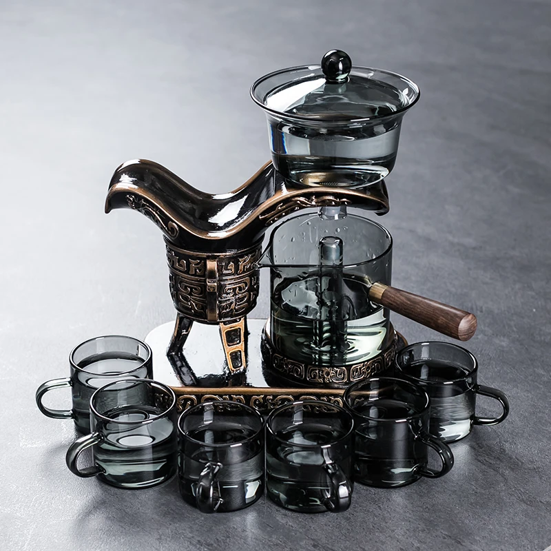 家用2025新款茶具套装高端全套简约懒人玻璃茶壶自动感应泡茶神器