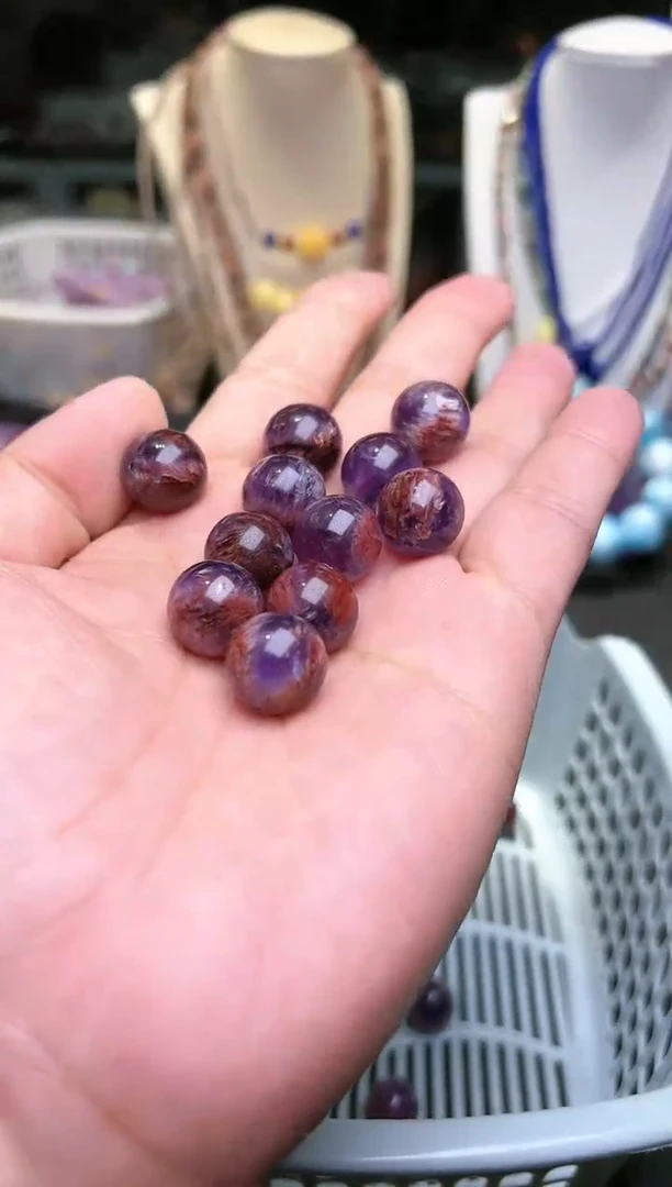 【闪购商品】紫晶/银S925镶嵌紫幽灵单珠14mm一颗