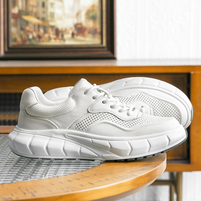 【德赛】夏季新款透气休闲男鞋百搭时尚潮流超轻软底老爹鞋