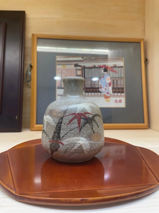 酒器 花入 柴烧 手绘