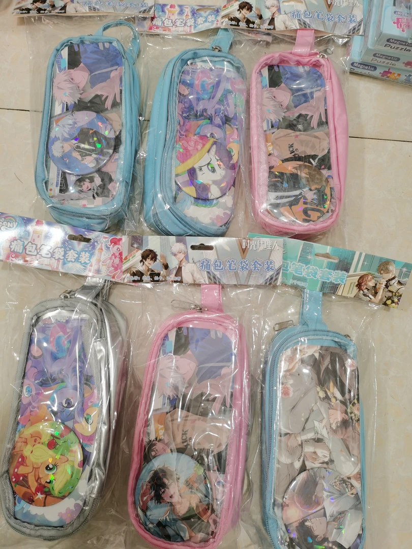 文具痛包带吧唧笔袋一单6个