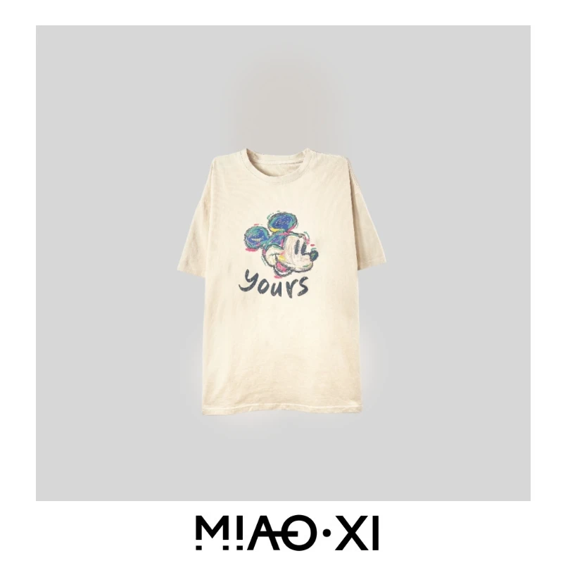 Y1490  【妙兮服饰秋季新款】简约时尚卡通图案T恤