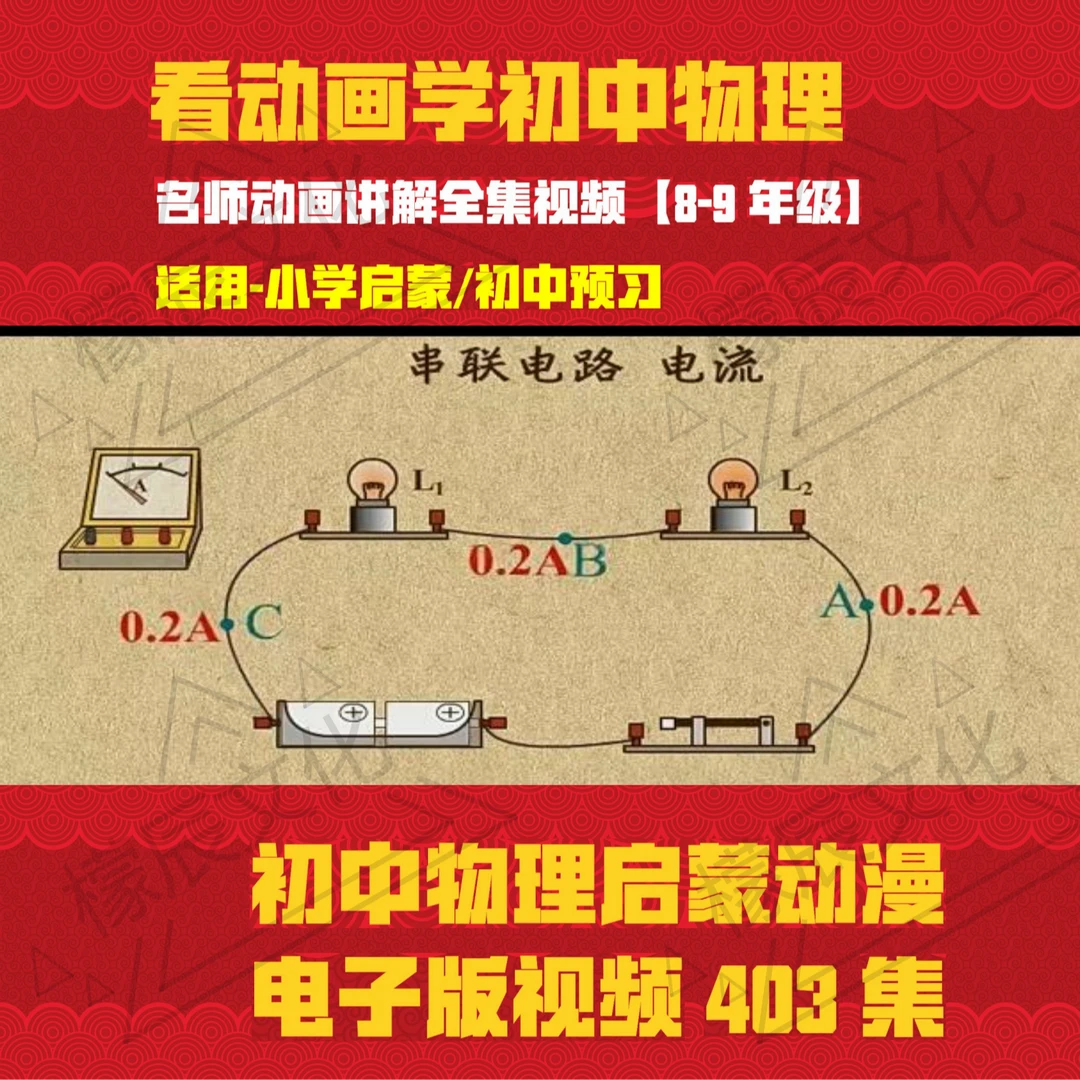 初中物理89年级动画启蒙兴趣动画403
