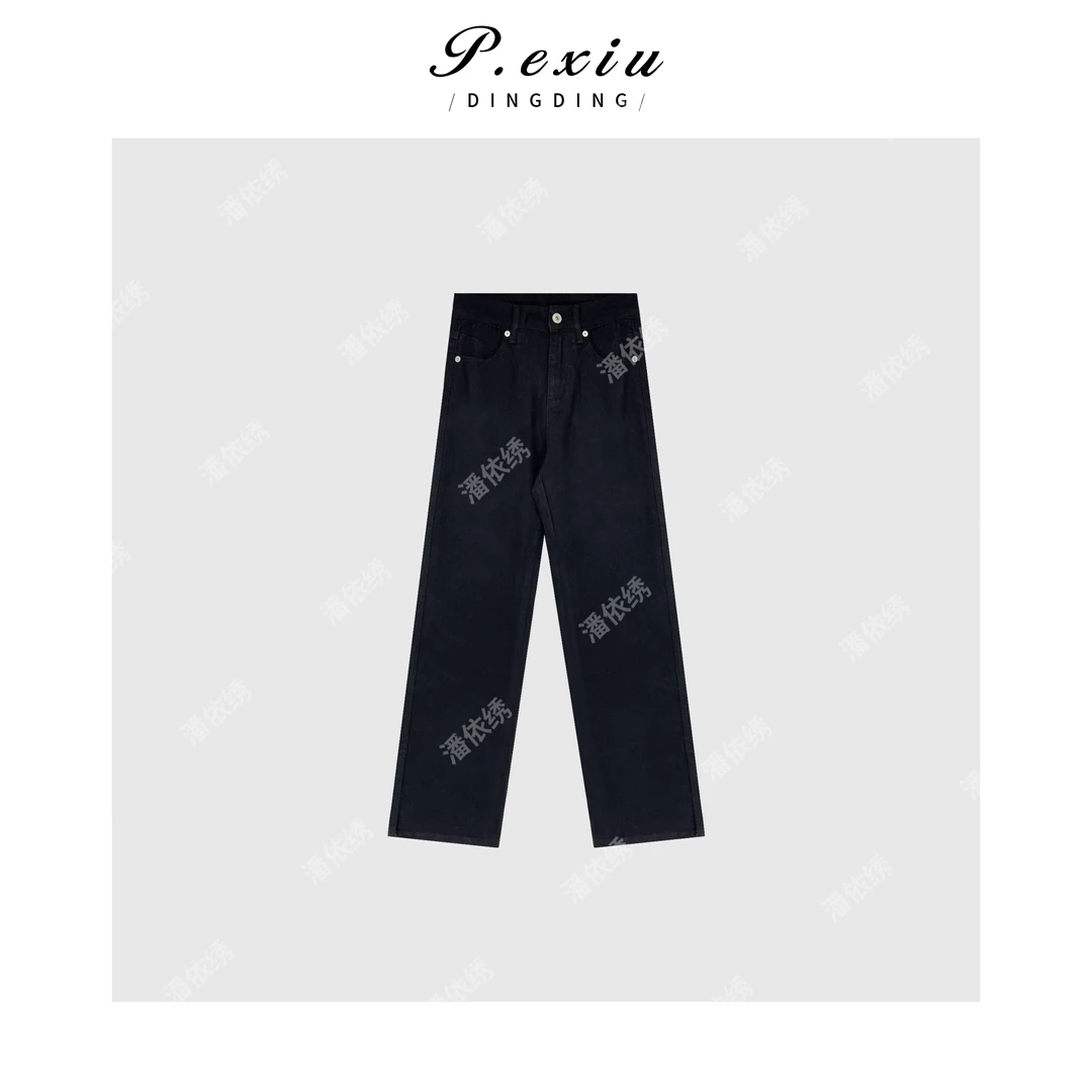 夏季新款复古修身高腰显瘦微喇牛仔裤W68124