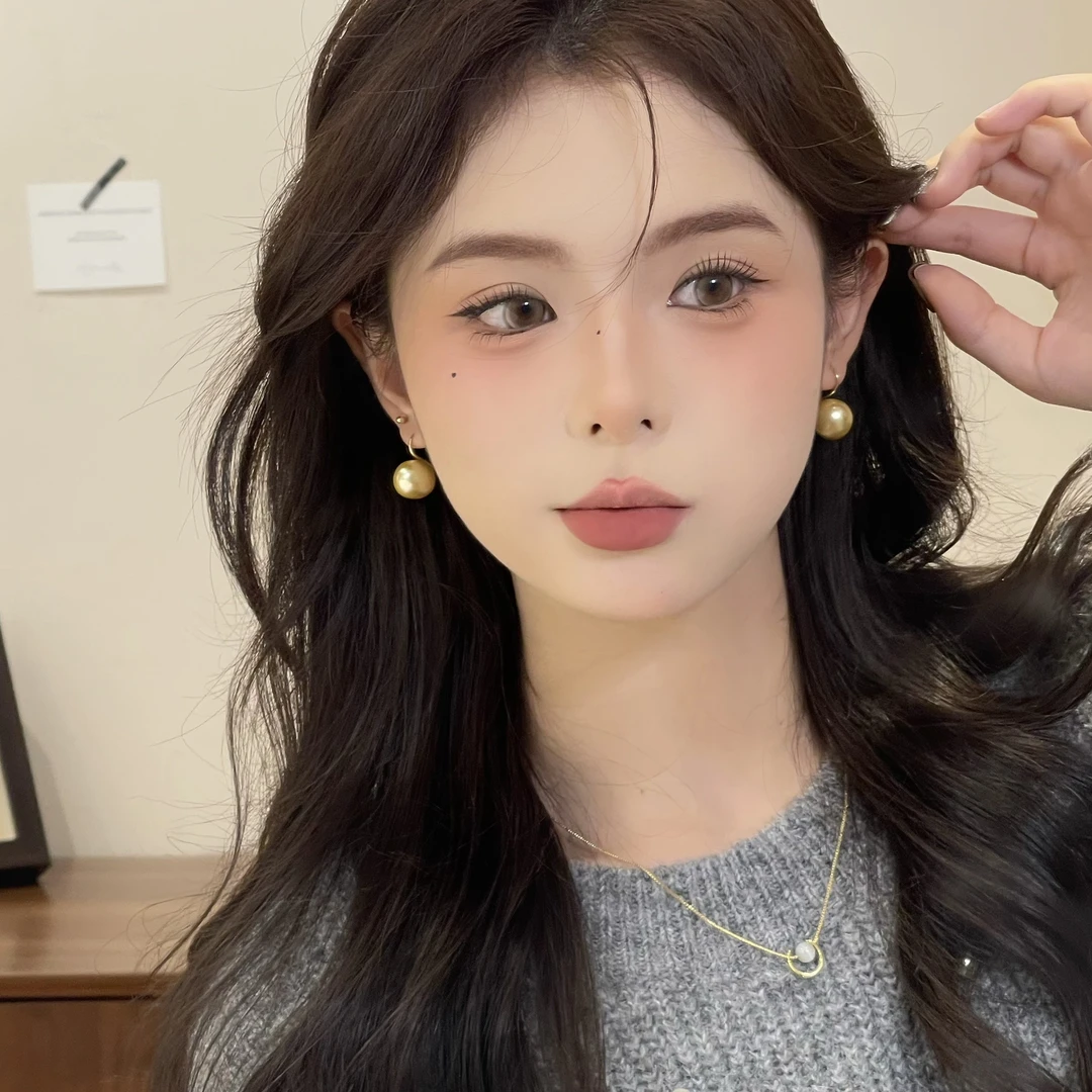 W337珠珠质感耳挂百搭简约轻奢气质