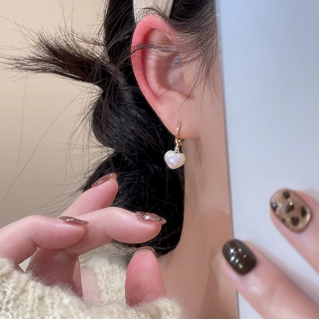 小众爱心质感耳扣百搭简约气质轻奢高级温柔耳饰耳钉