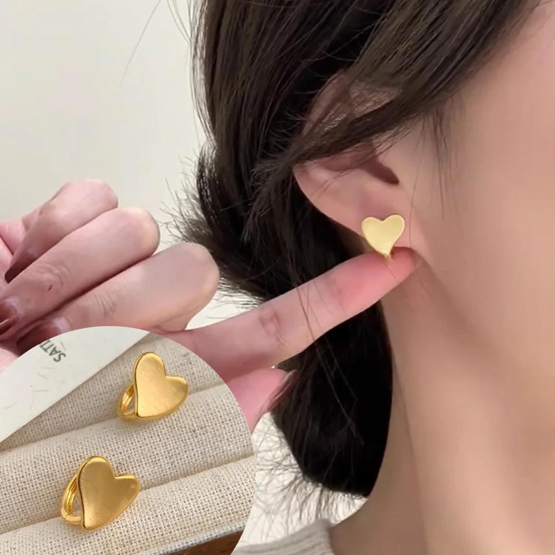 BAZAAR 铜合金耳饰 女气质轻奢时尚百搭法式小众简约耳钉耳环饰品